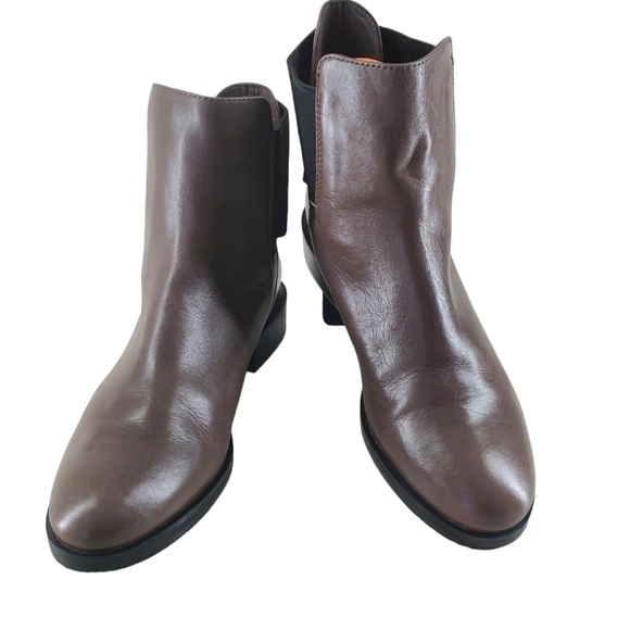 Clarks Narrative Marquette Wish Chelsea Boots Ankle Womens 8.5 M Taupe Leather - Picture 14 of 14